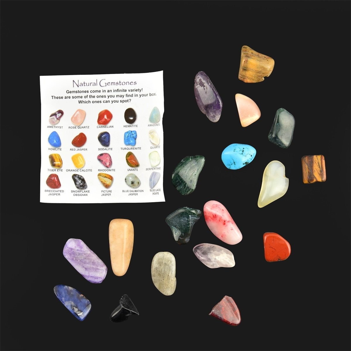 ROB PIETRE PRETIOASE 1-2CM MIX 20/SET 50889