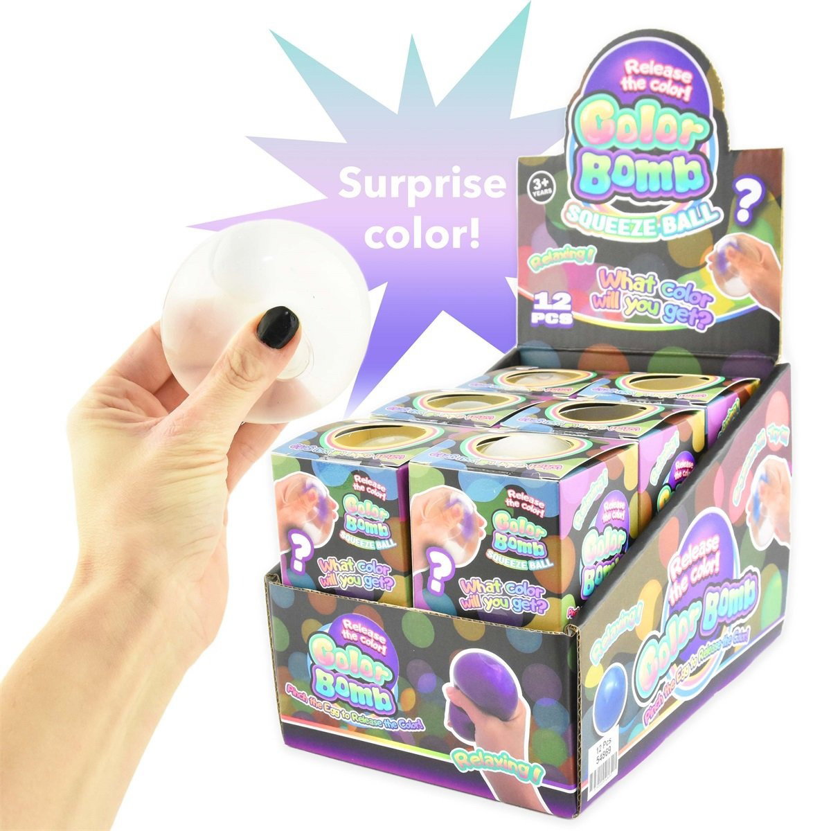 ROB MINGE SQUISHY WATER BOMB 6CM GHICESTE CULOAREA 54869
