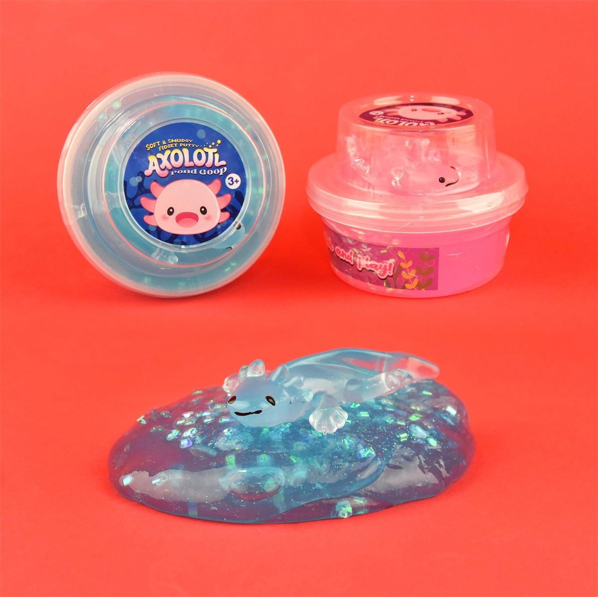 ROB SLIME 130G CRISTAL CU AXOLOTL 9CM 65060