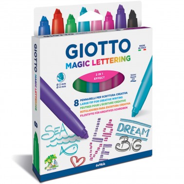 FIL CARIOCI CALIGRAFIE GIOTTO 8/SET 2IN1 EFFECT 426500