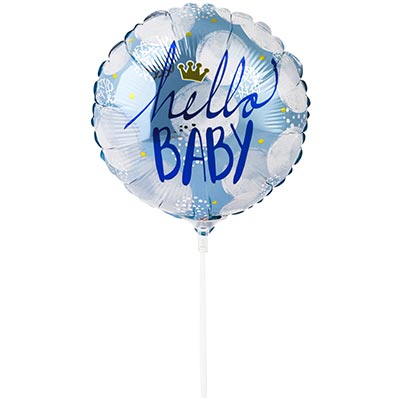 GOD BALON FOLIE ALUMINIU Hello baby, 36cm, blue 402612