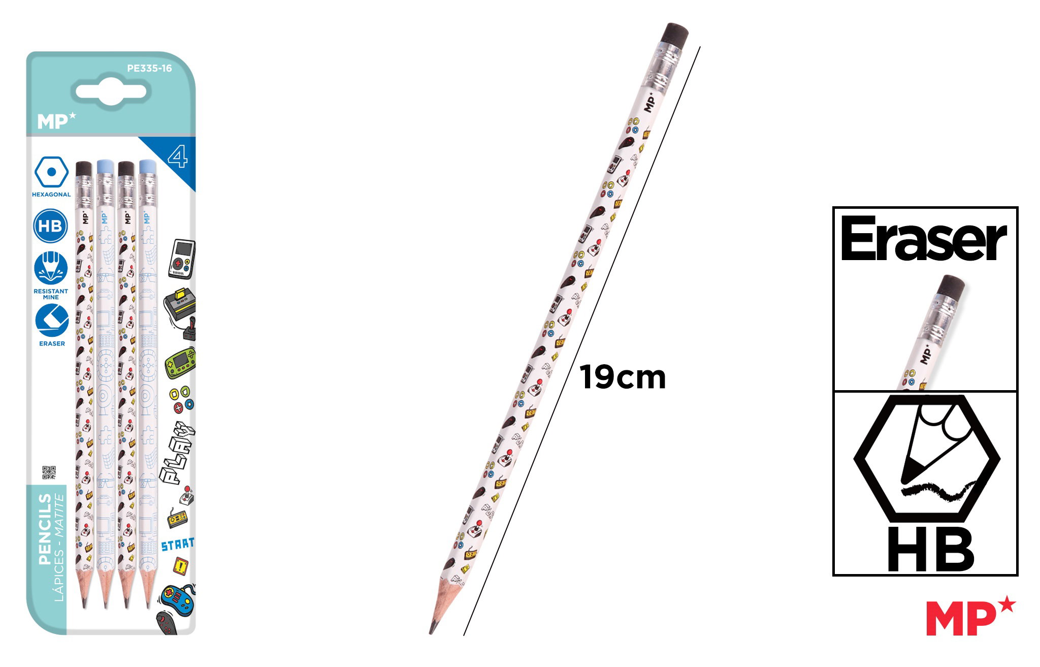 CREION GRAFIT IPB HB CU RADIERA 4/SET PLAY PE335-16