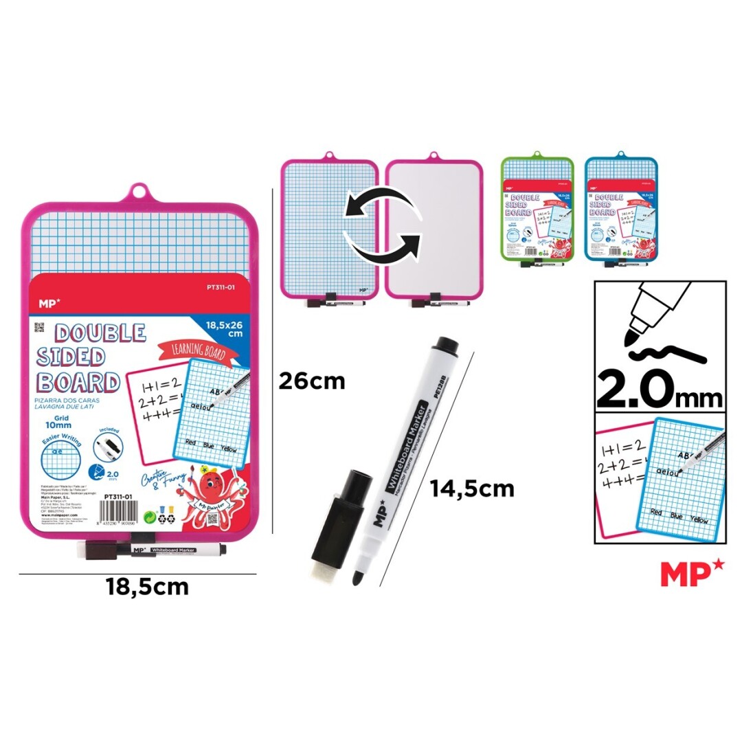 WHITEBOARD IPB 2 FETE 18.5*26CM PT311-01