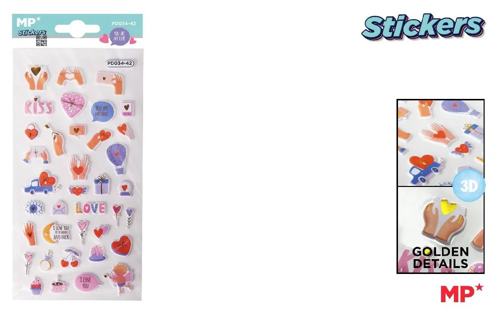 STICKER 3D IPB LOVE PD034-42