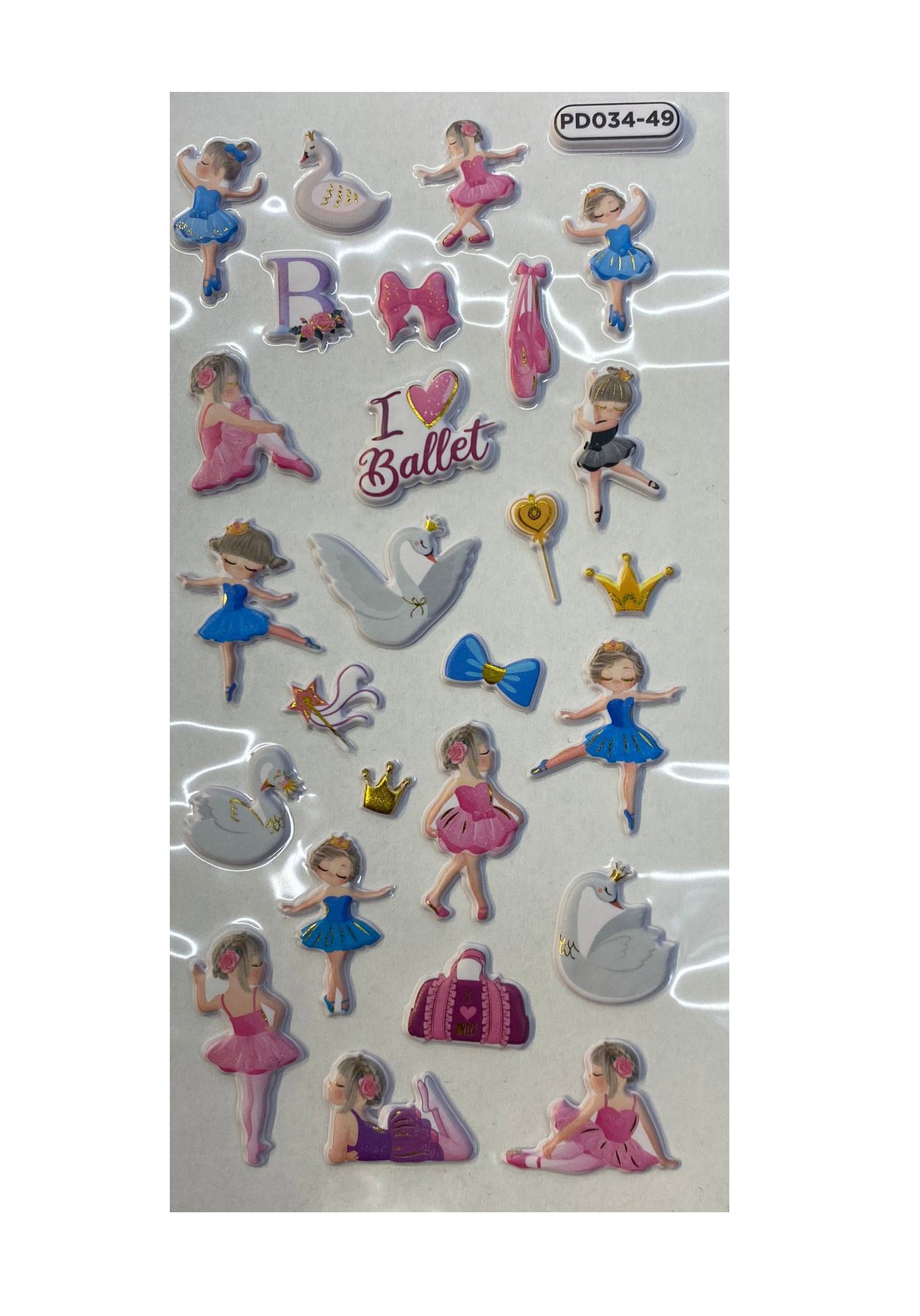 STICKER 3D IPB BALET PD034-49
