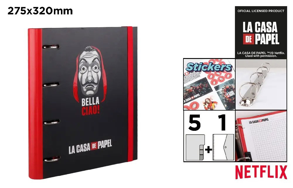 CAIET MECANIC + REZERVA A4 IPB 4 INELE LA CASA DE PAPEL NFCP024-01