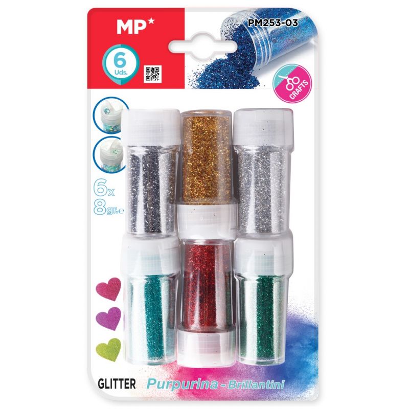 GLITTER IPB 8GR 6 CULORI/SET PM253-01