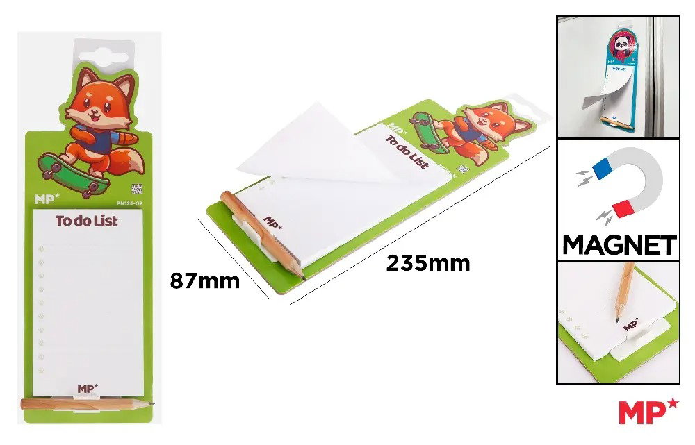 NOTES MAGNETIC IPB CU CREION 8.7*23.5CM VULPE PN124-02
