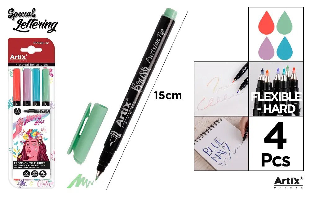 MARKER IPB VARF PRECIZIE 4/SET PASTEL PP928-02
