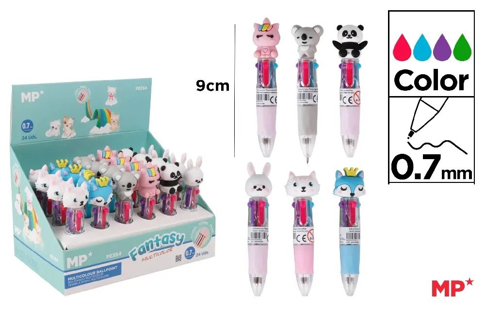 PIX IPB 0.7MM FANTASY ANIMALS 4 CULORI PE354