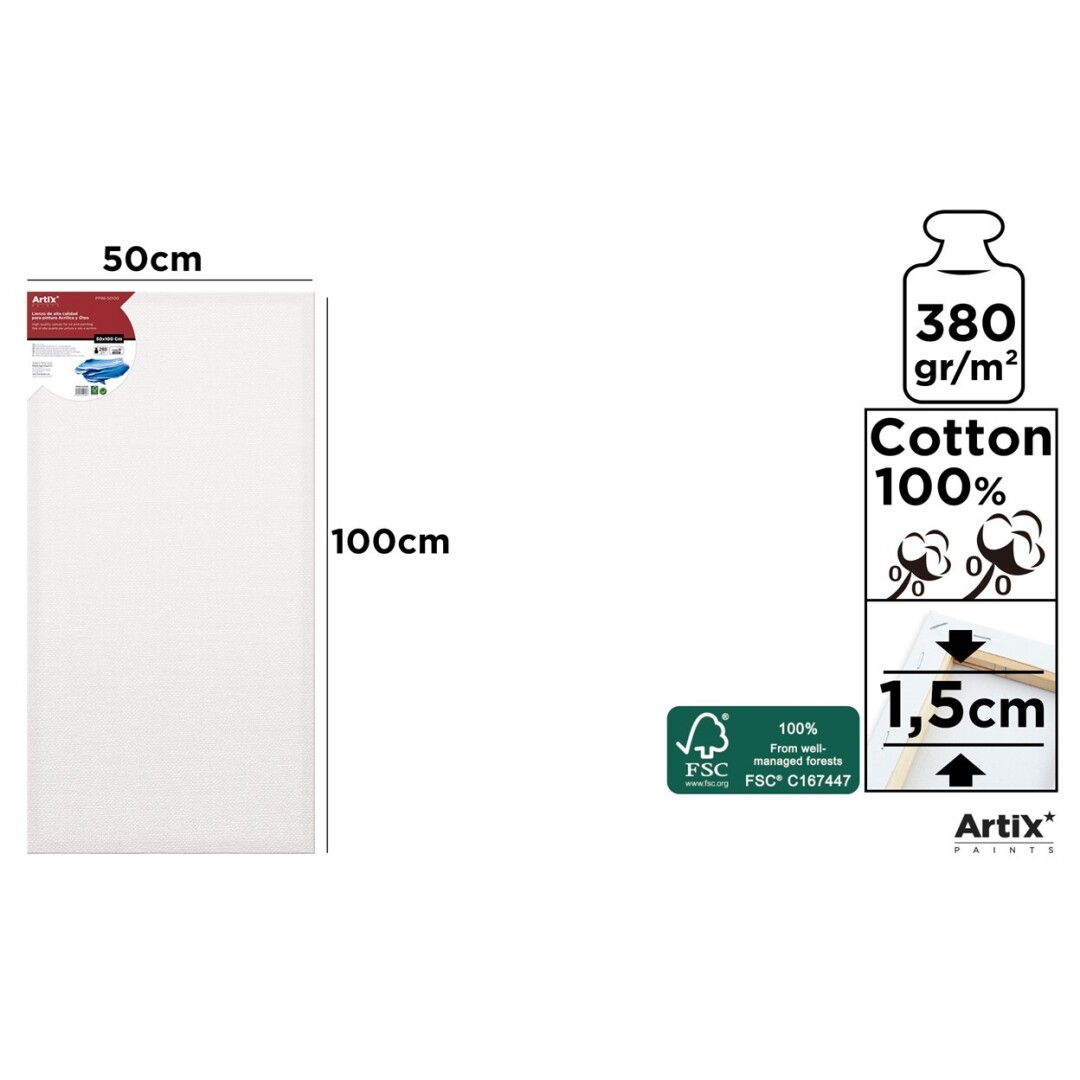 Rama cu panza IPB 50x100 cm 280 g/m2 PP98-50100