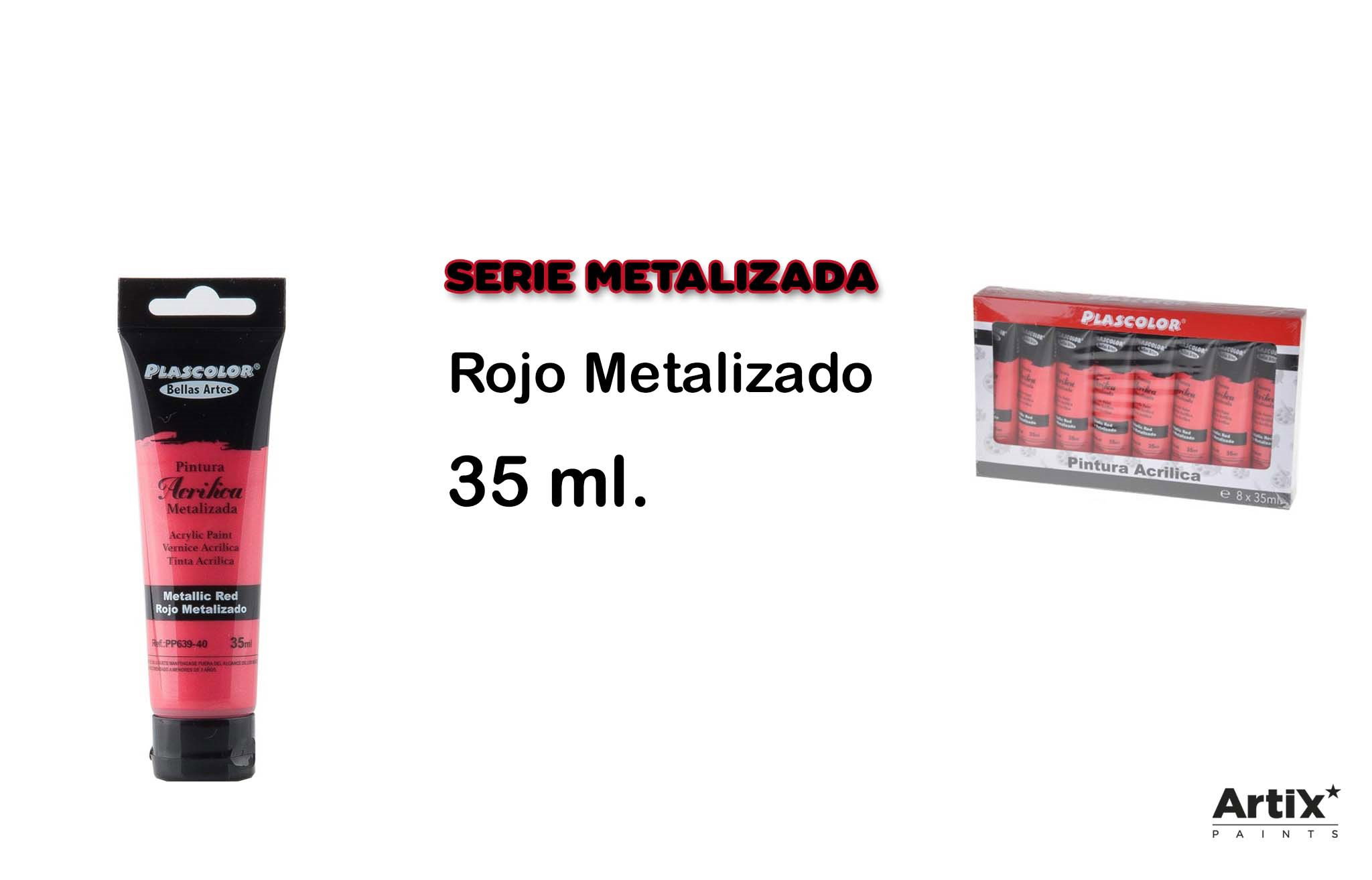CULORI ACRILICE IPB 35ML ROSU METALIZAT PP639-40