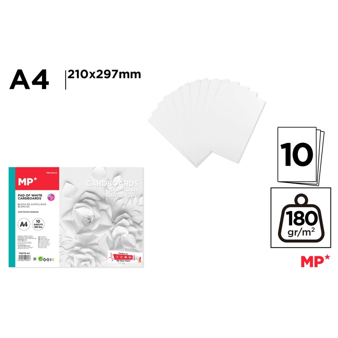 Carton A4 180g/m2 10 foi IPB PN211B-A4