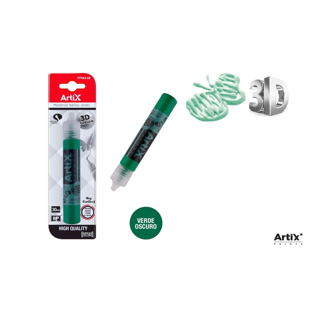 VOPSEA ACRILICA DECORATIVA IPB EFECT 3D 30ML VERDE INCHIS PP664-08
