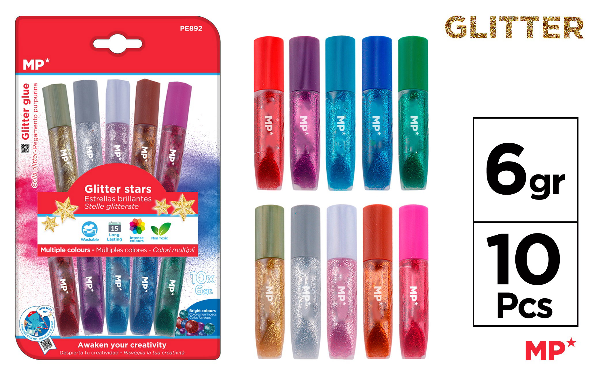 LIPICI CU SCLIPICI IPB 6GR 10/SET CULORI INCHISE PE892