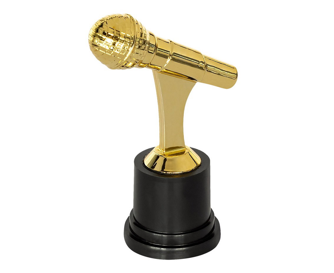 GOD TROFEU PARTY Award Microphone, 12cm 30842