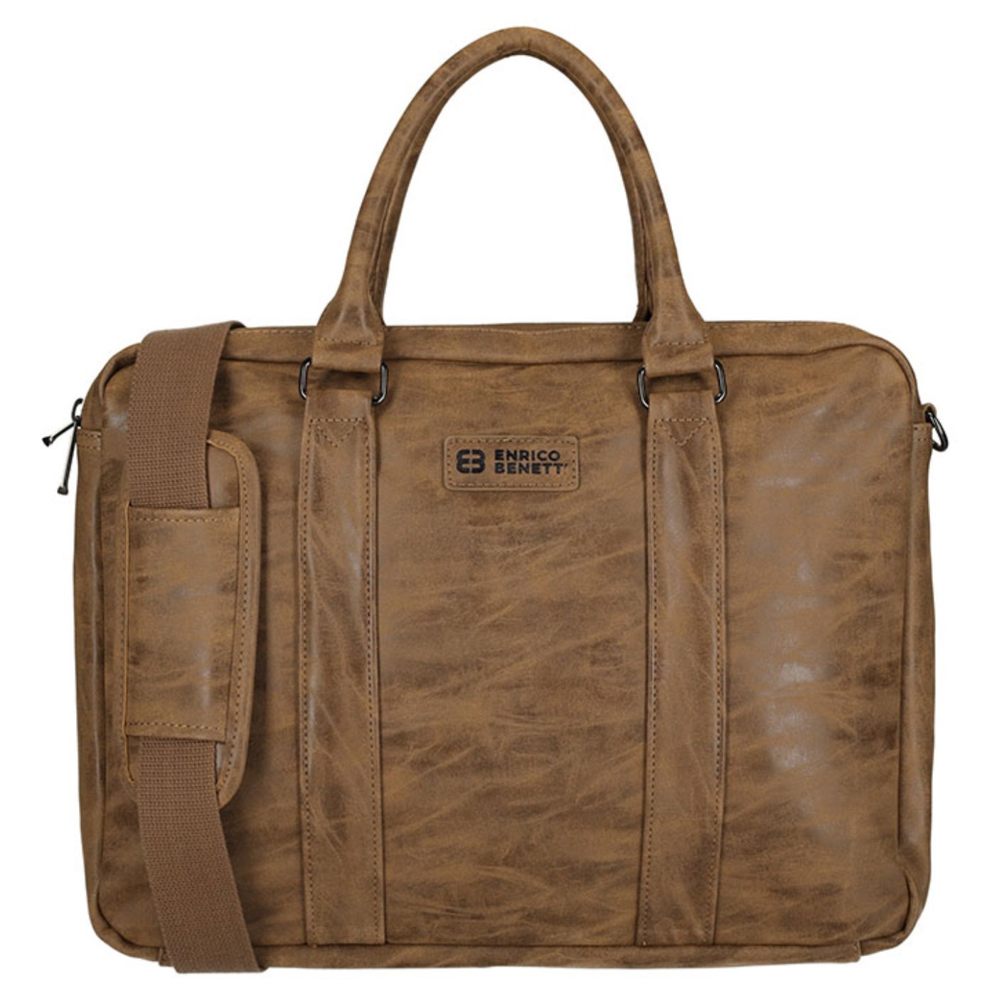 Enrico Benetti Rotterdam Laptop Bag 15 inch Camel