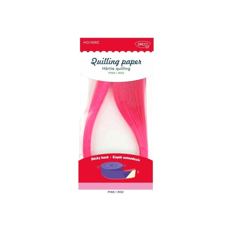 HARTIE QUILLING DACO ROZ 5 MM 100/SET HQ100RZ
