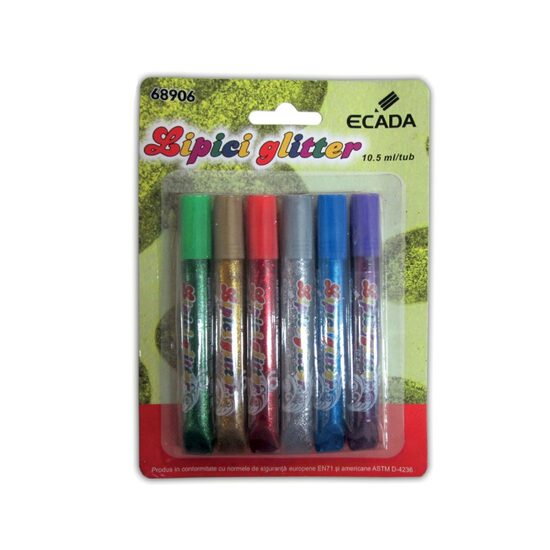 LIPICI LICHID ECADA 10.5ML 6/SET GLITTER 68906
