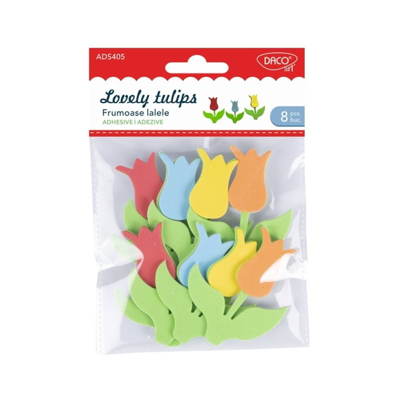 ADA MOOSGUMMI DACO FRUMOASE LALELE 8/SET  AD405