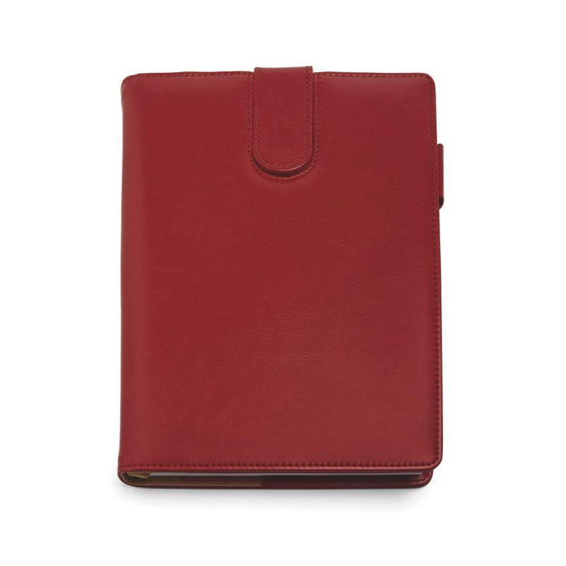 Agenda datata A5 cu clapa magnetica rosie 2026