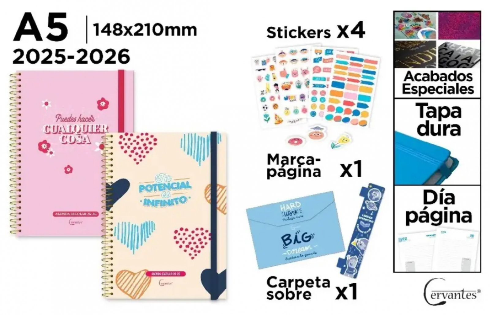 AGENDA SCOLARA A5 SPIRA IPB DATATA ZILNIC 2025-2026 CU ELASTIC DIVERSE MESAJE PB2526-13