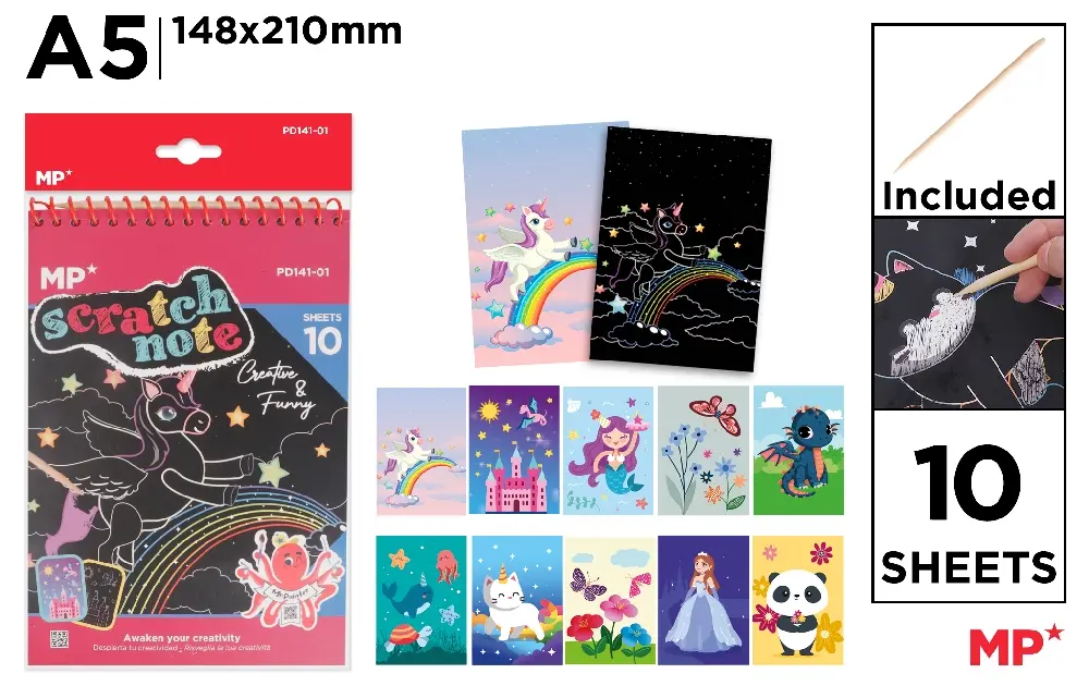 Album IPB Scrapbooking A5 Spiral Negru 10 Coli PD141-01