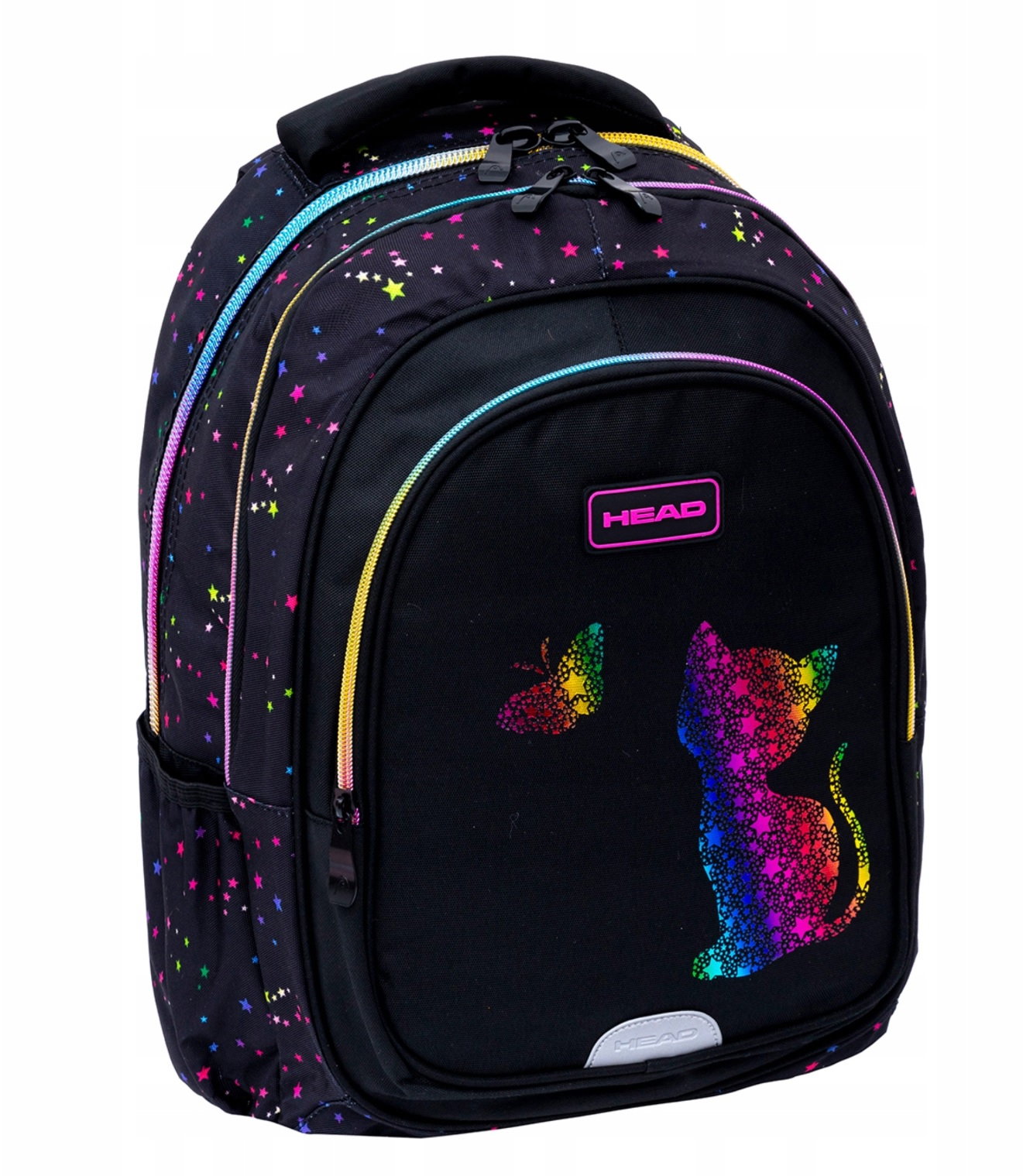 Rucsac școlar 3 compartimente Head Golden Efect Rainbow Kitty AB300