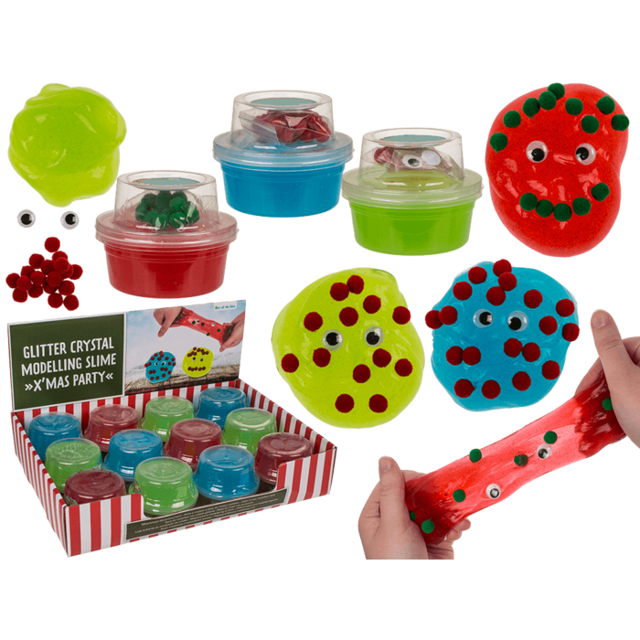 SLIME 130G CHRISTMAS PARTY GLITTER CRYSTAL 160005