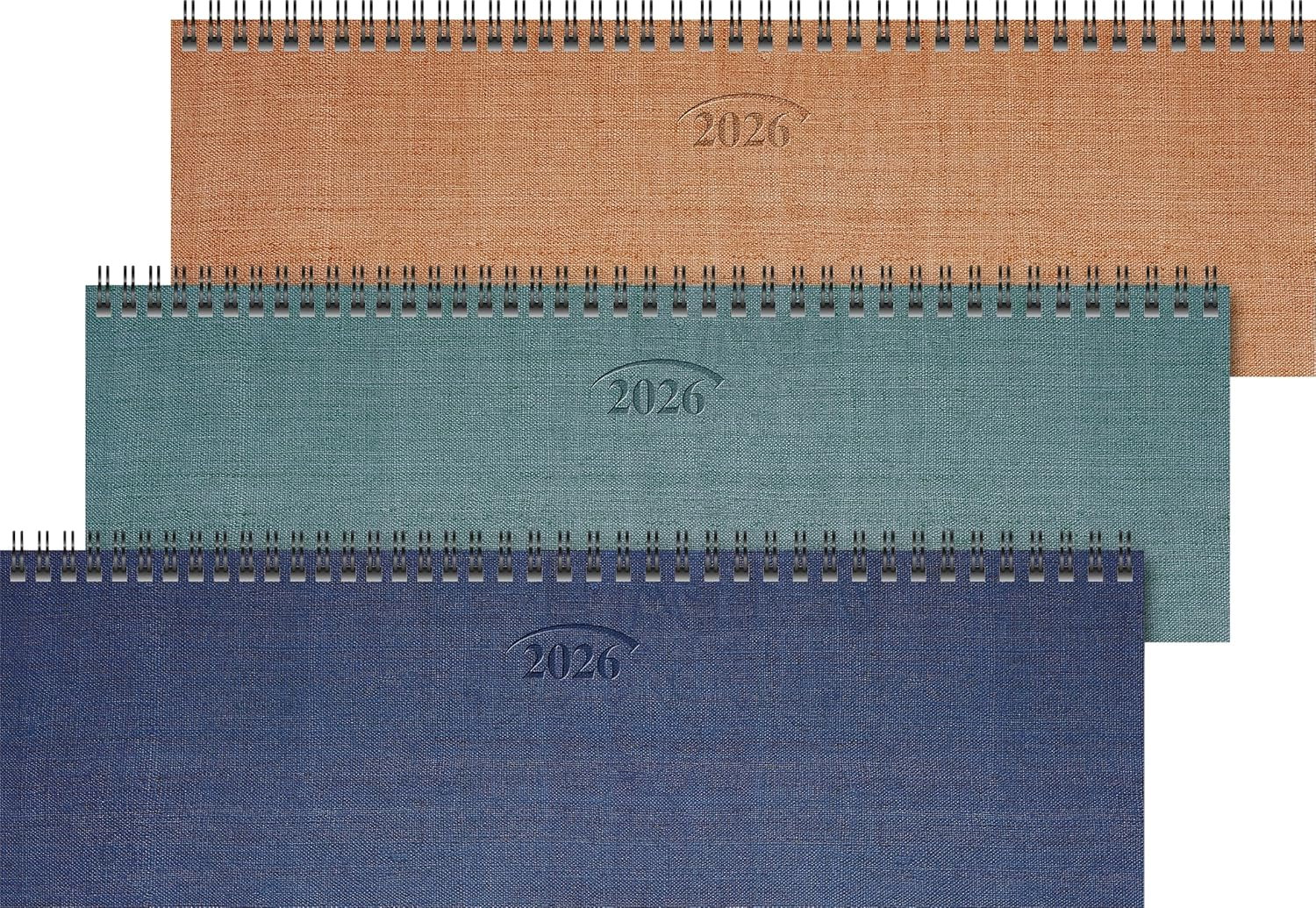 PLANNER BRUNNEN SAPTAMANAL 2026 10*33CM SPIRA, COPERTA CARTON, 3 CULORI 77701956