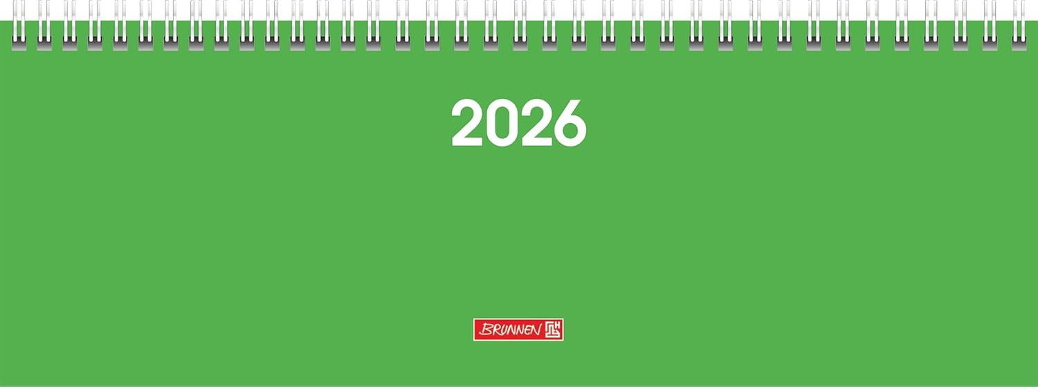 PLANNER BRUNNEN SAPTAMANAL 2026 11*30CM SPIRA VERDE 77261536