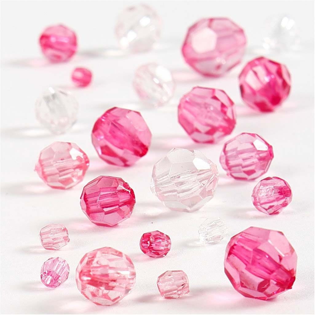 CC Margele Acrilice 4-12mm 50g Roz 618841