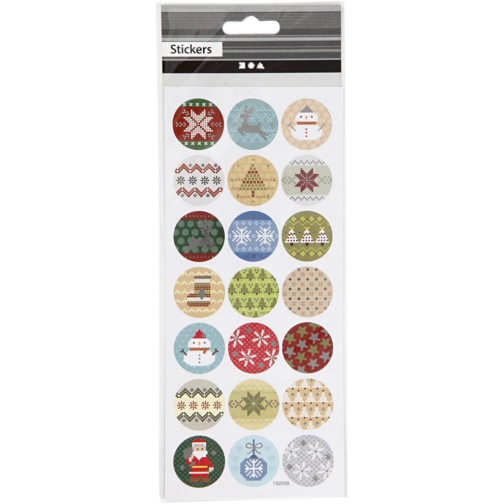 STICKER DECOR BRODERIE DE CRACIUN 29162