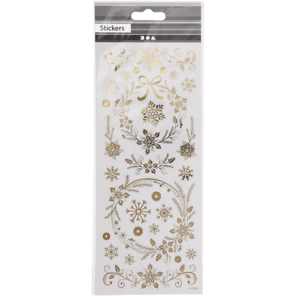 STICKER DECOR CHRISTMAS GOLD STARS 29150