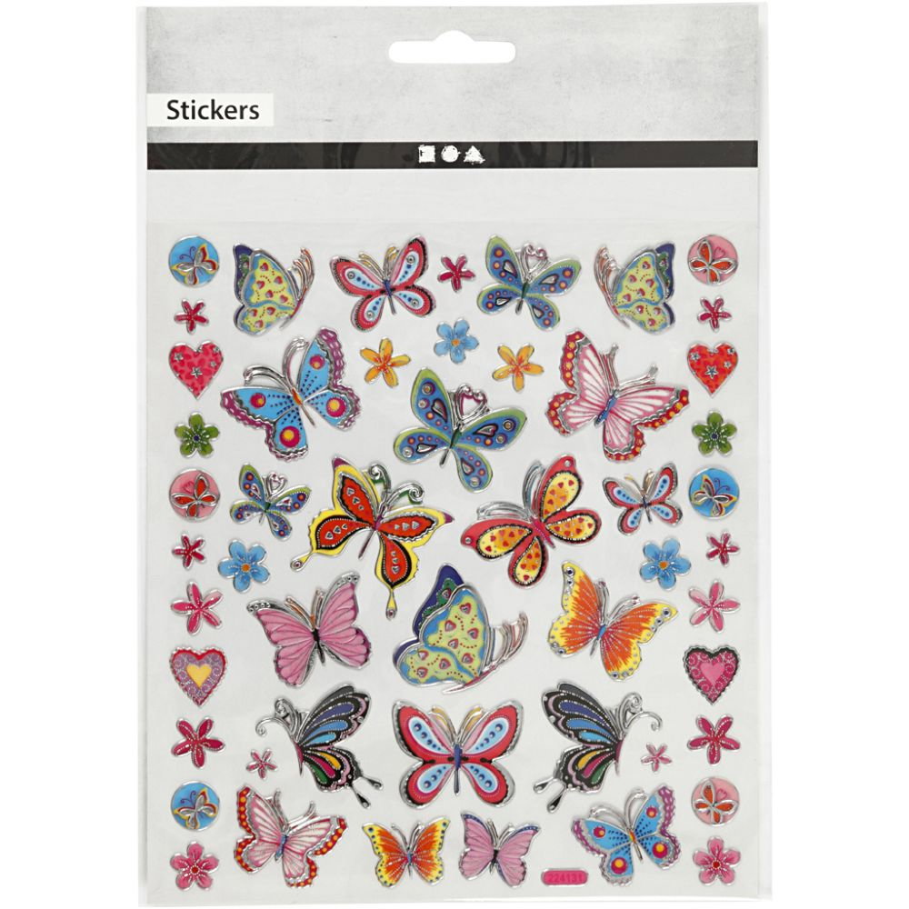 STICKER DECOR FLUTURASI COLORATI 28885