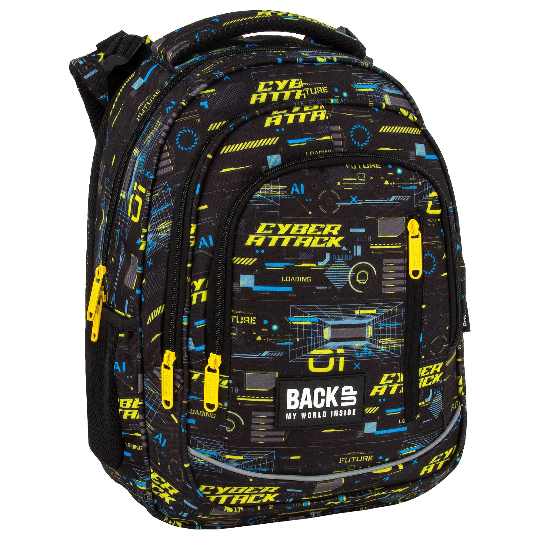 DE RUCSAC SCOLAR BACKUP 3 COMPARTIMENTE CYBER ATTACK PLB7R50