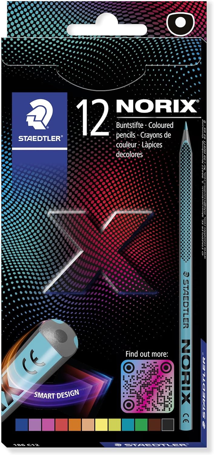 GRI CREIOANE COLORATE 12/SET STAEDTLER NORIX CUTIE CARTON ST-186-C12