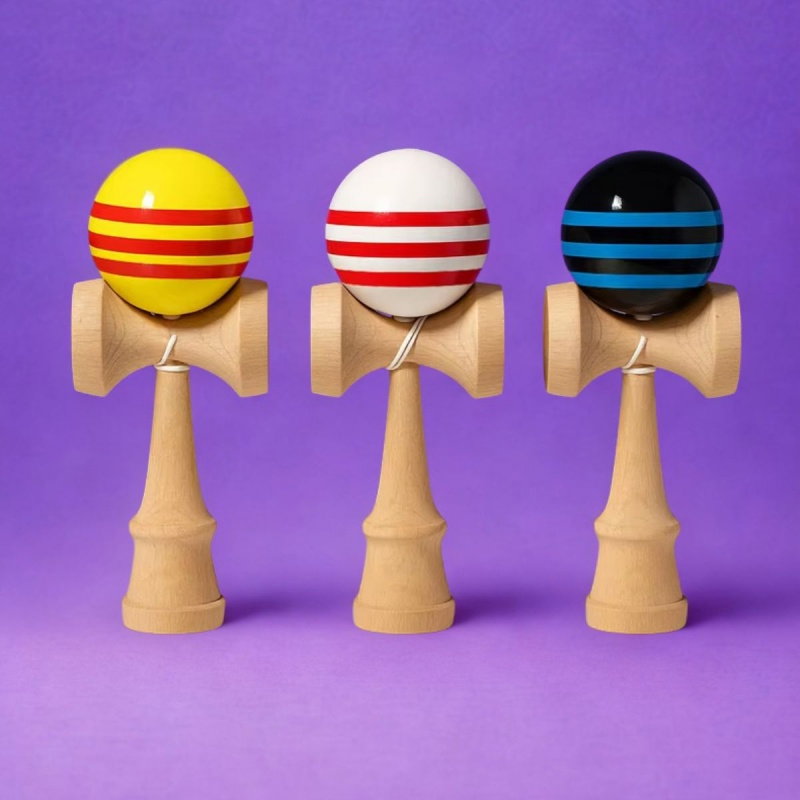 JOC LEMN KENDAMA NATUR/BICOLOR 18*6.2cm J1873