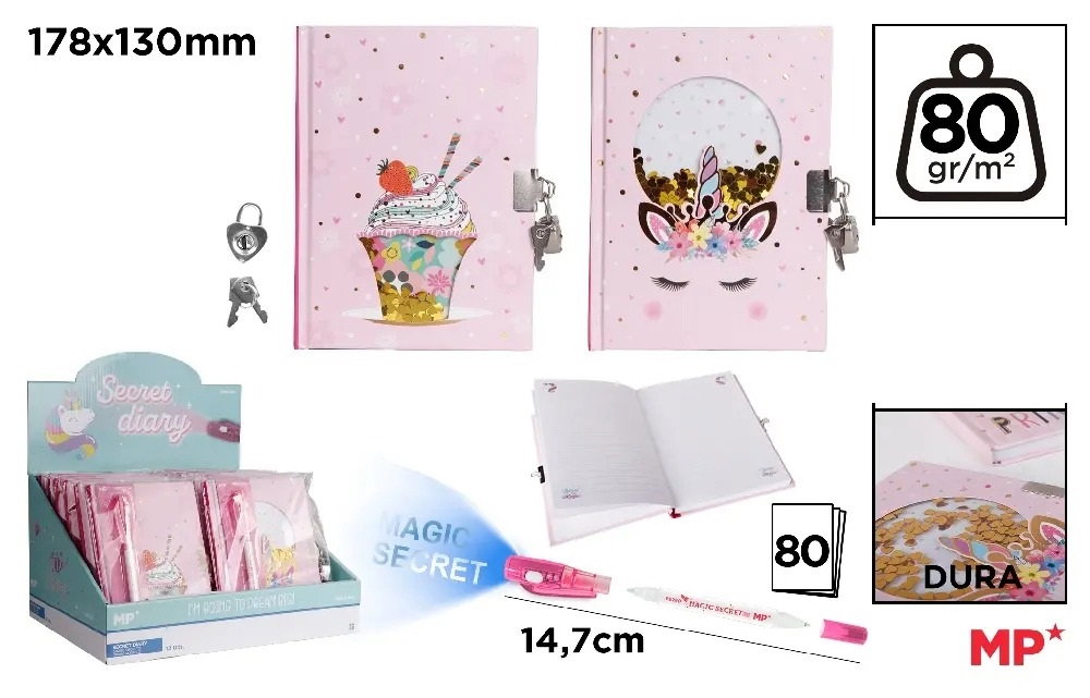 JURNAL CU LACAT IPB 17.8*13CM + PIX MAGIC UNICORN PB833-02