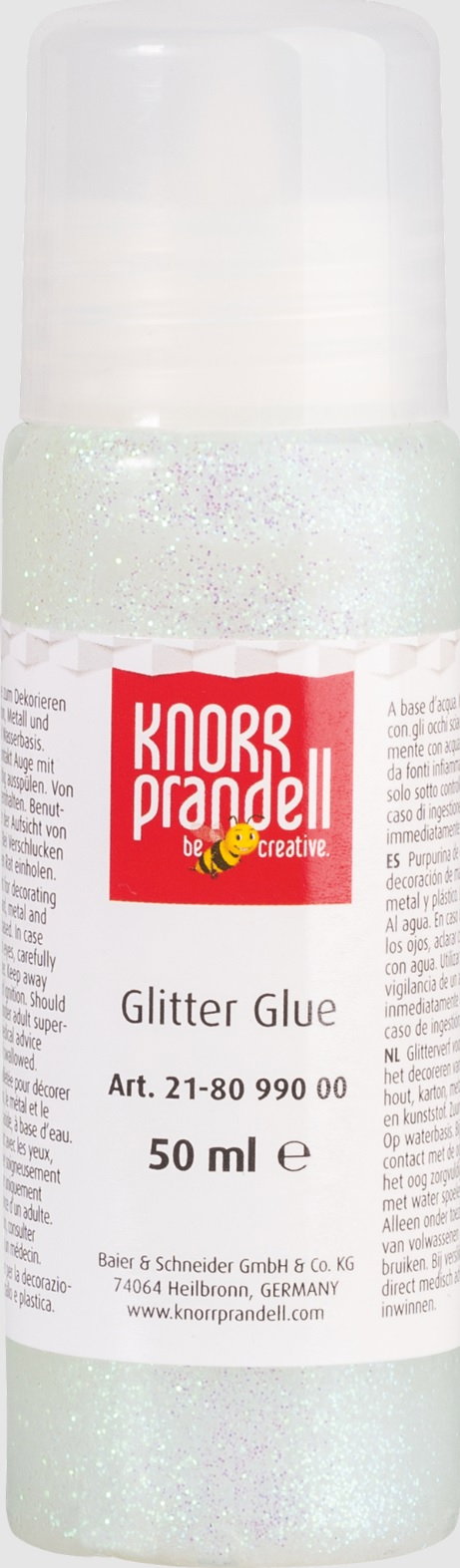 Knorr-Prandell Glitter Glue 50ml White