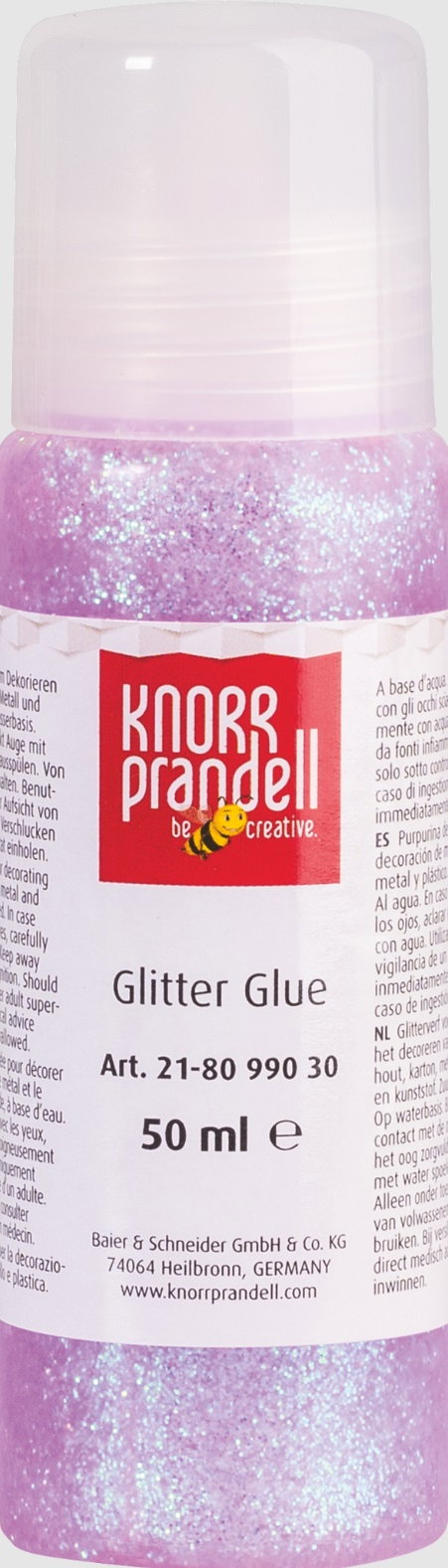 KP Glitter Glue 50ml Lilac