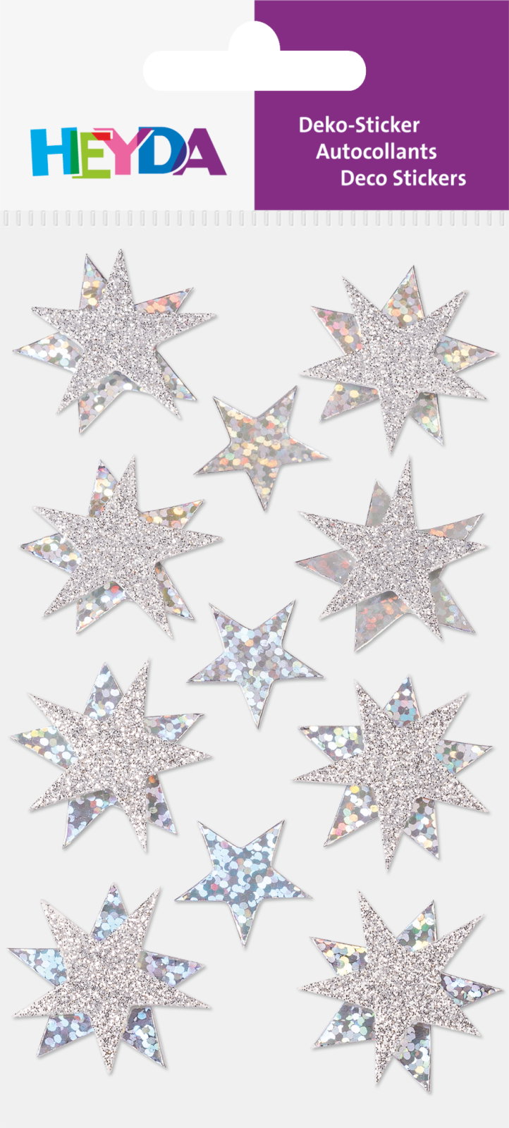 STICKER DECOR 7.5*16.5CM STELE ARGINTII 11PCS 3780705