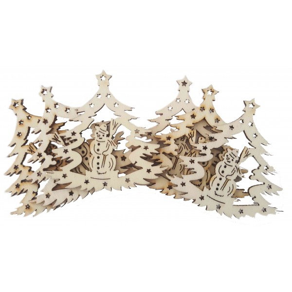 ACCESORII CREATIE LEMN BRADUTI 6/SET A878