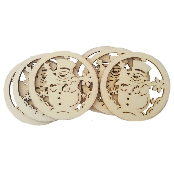 ACCESORII CREATIE LEMN GLOB CU OM DE ZAPADA 6/SET A875