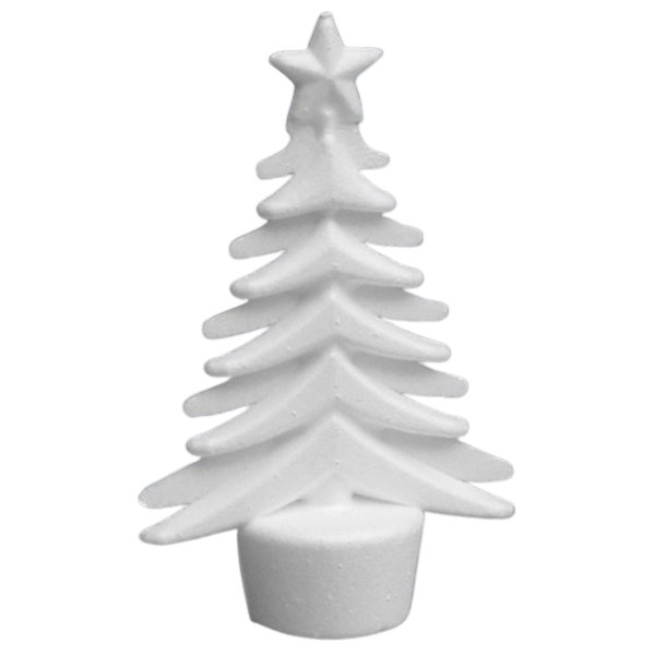 ACCESORII CREATIE POLISTIREN BRADUT 15X9CM 4/SET A1444