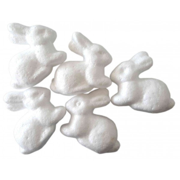 ACCESORII POLISTIREN IEPURAS 5/SET 6CM A868