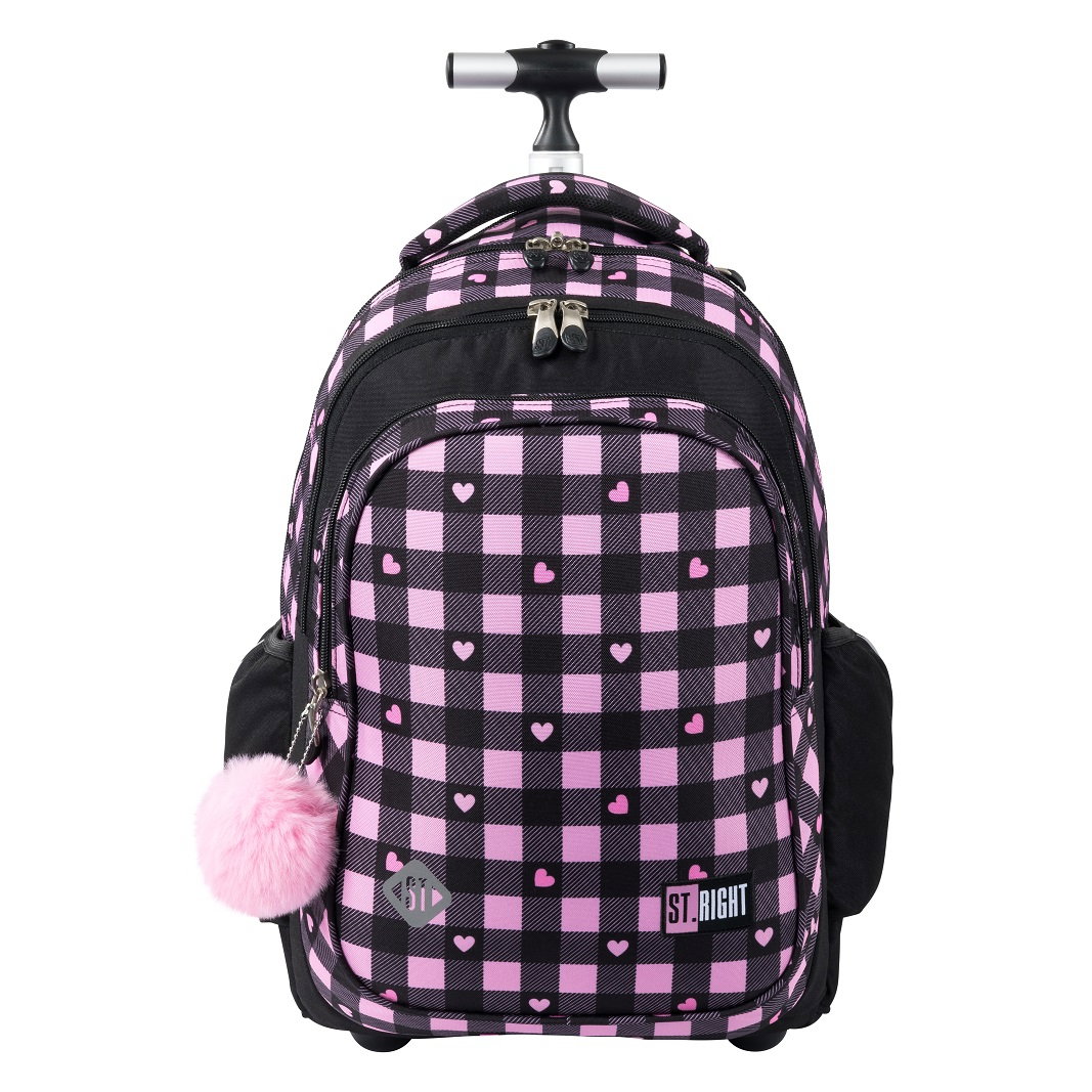 Ghiozdan Troler St.Right TB-01 Pink Checkered