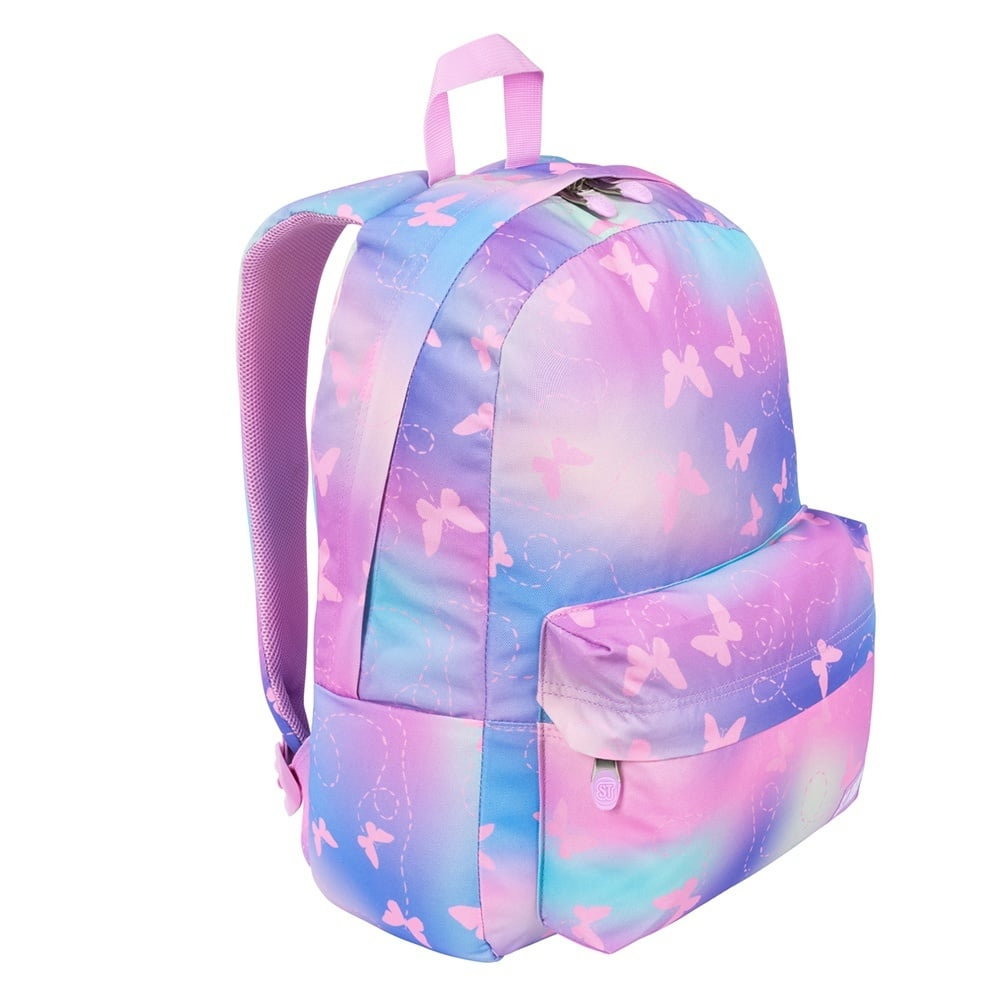 MA RUCSAC SCOLAR ST.RIGHT 1 COMPARTIMENT BP-33 PINK BUTTERFLIES 682100