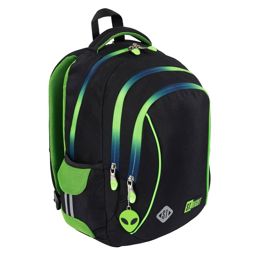 MA RUCSAC SCOLAR ST.RIGHT 3 COMPARTIMENTE BP-26 GREEN POWER 683343