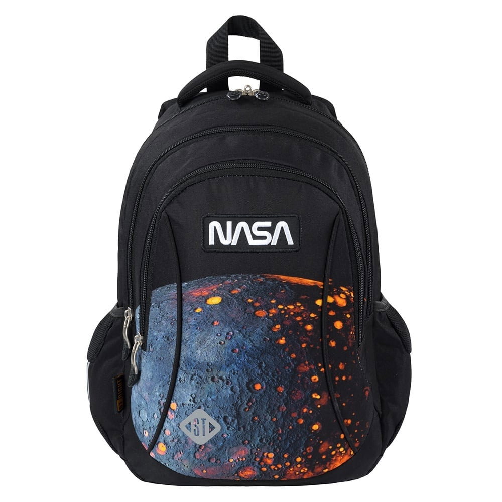 Rucsac școlar St.Right BP-26 Red Planet 3 compartimente